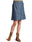 See Thru Soul Women's Button Down Denim Skirt