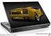 Large Laptop Skin Lamborghini Gallardo Rear Yellow