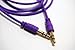 CablesFrLess (TM) Purple 3ft 3.5mm Auxiliary (AUX) Audio Jack cable