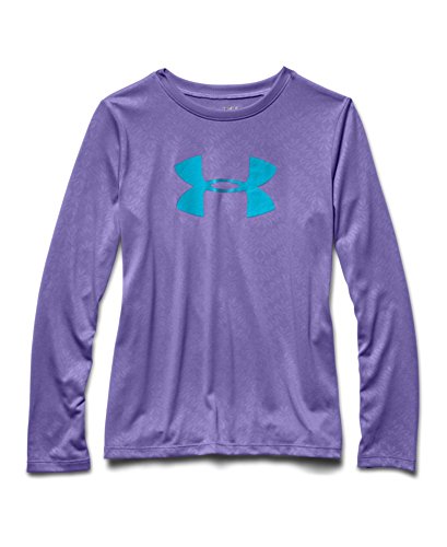 Under Armour Big Girls' UA Tech™ Embossed Big Logo Long Sleeve Youth Medium FLAX