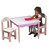 3PCS Kids / Children's Tea Party Table & 2 Chairs Set