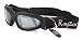 Rayzor Professional Uv400 Black 2 In 1 Padded Sports Sunglasses Goggles With A Smoked Mirrored Anti glare Clarity Lens And A Detachable Elasticated Headband