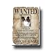 Papillon Wanted Fridge Magnet