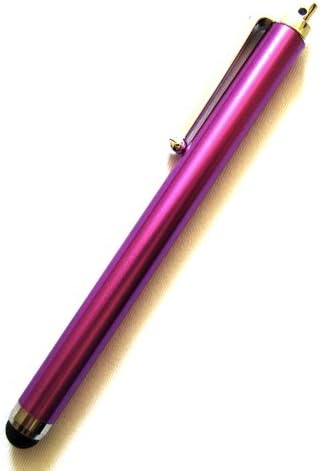 Purple Stylus Soft Touch Pen for LeapFrog LeapPad 1 2 Ultra Explorer Tablet 4GB Metal Black Rubber with a Black Shirt Clip