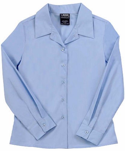 French Toast - Little Girls' Long Sleeve Point Collar Blouse