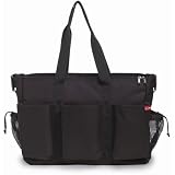 Skip Hop Duo Side by Side Diaper Bag - Black Image