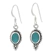 Sterling Silver with Turquoise Dangling Earrings