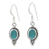 Sterling Silver with Turquoise Dangling Earrings