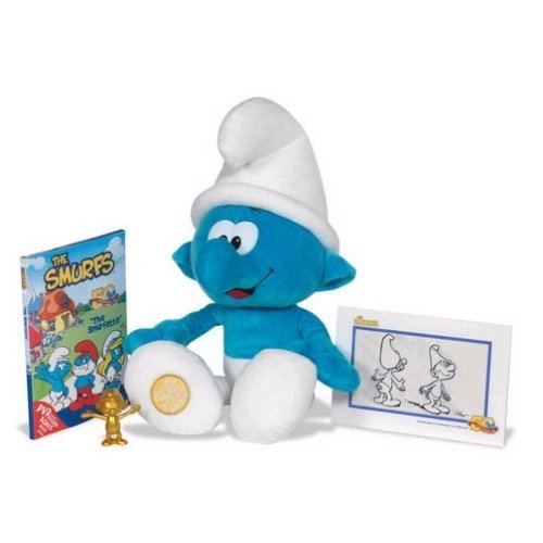 Childrens Toyshop  Toys : Smurfs 50th Anniversary Plush with Sound and Collector Figure