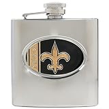 New Orleans Saints NFL 6oz Stainless Steel Hip Flask