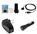 Durable Flexible Soft Clear Silicone Skin Case with Belt Clip and Armband + USB Car + USB Home Travel Charger + USB Data Cable for Sandisk Sansa Fuze