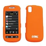 EMPIRE Orange Rubberized Snap-On Cover Case for Samsung Instinct s30