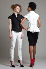 BL3130 Fish Tail Pleated Back Blouse