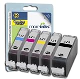 5 Cartouches d'encre Compatibles pour Imprimante Canon Pixma MP560 - Cyan / Jaune / Magenta / Noir- Avec Puce