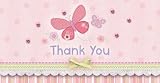 Amscan 152633 Carters Baby Girl Thank-You Notes