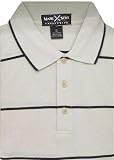 Engineered Stripe Short Sleeve Polo ( Ivory )