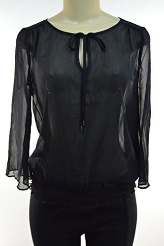 Jessica Sinpson Marlana Peasant Blouses Size S Black $49.00 MOVAZ 618