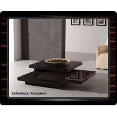 Designer Couchtisch Sofa Tisch moderner Wenge Echtholz Wohnzimmertisch -Trocadero-
