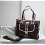 Diaper Tote Bag Brown/Pink