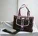 Diaper Tote Bag Brown/Pink