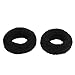 Uxcell 2 Piece Elastic Ponytail Holder Hair Tie Band, Black, 1.8 Inch, 0.02 Pound