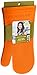 Rachael Ray Silicone Kitchen Oven Mitt with Quilted Cotton Liner, Orange