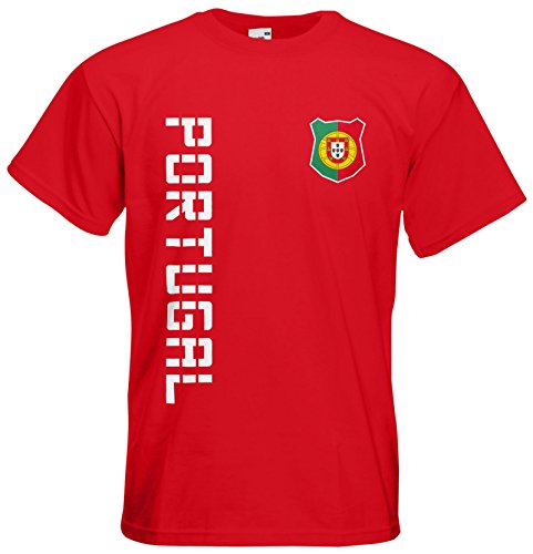 Portugal EM 2016 T-Shirt Trikot (Rot, M)