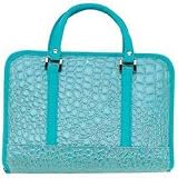 Gigi Chantal Turquoise Faux Alligator Bible Cover