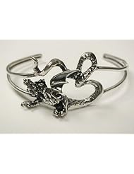 An Unusual Sterling Silver Dragon in a Cuff Bracelet...Why Be Ordinary?