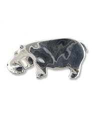 Sterling Silver Hippo Pin by The Magic Zoo