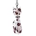 Handmade Cat Shaped Murano Glass with Silver Foil- Silver Leopard Print