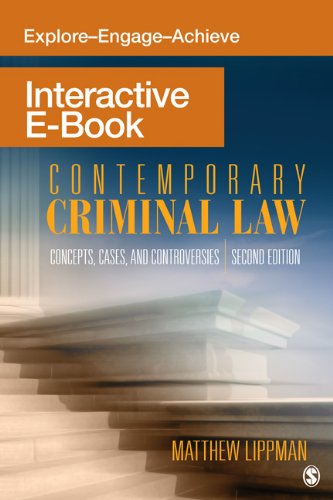 Contemporary Criminal Law Interactive eBook: Concepts, Cases, and Controversies