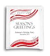 Holiday Tea Season's Greetings-Red Ribbon: Personalized Holiday Tea Favors