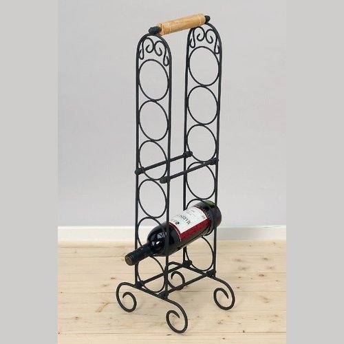 DESIGN BOTTLE RACK WINE HOLDER cage storage iron stand