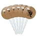 GRAPHICS & MORE Beaver Vintage Dam Damn Cupcake Picks Toppers Decoration Set of 6
