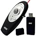 August LP108M - Wireless Presenter mit Rote Laserpointer - Schnurlos Powerpoint Fernbedienung mit Nächste/Vorige Folie Tasten / Trackball Maus / Schnelltasten für einfaches Computernavigation - Fernsteurung Reichweite: 15m - Batteriebetrieben (2xAAA Ink.)