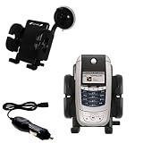 Motorola A780 Fahrzeugs Windschutzscheibenhalter mit Autoladegerät inklusive - verwendet Gomadic TipExchange Technology