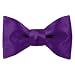 Apparel : Royal Purple by Elite Solid purple silk freestyle bowties