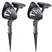 Outdoor Living : Proteam SL1041 - Set of 2 Solar Powered Black Plastic LED Spotlights