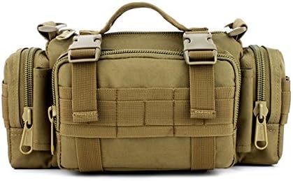 Defoe 5 Men's MOLLE Panel 3 Functions Waist Shoulder Pack Ultra-light Hunting Carrier Wolf Brown