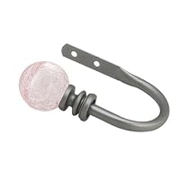 Simply Shabby Chic&trade; Pink Crackle Holdback Set of 2 - Vintage Pewter