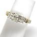 14K Two-Tone Gold Oval Cut Diamond Three-Stone Ring - 1.00 Ct.