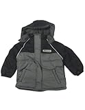 iXtreme - Toddler Boys Hooded Winter Jacket, Black, Grey