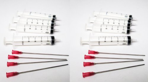 8 x 10ml syringes with blunt 4