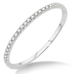 Miore Damen-Ring Memoire  375 Wei�gold mit Brillanten 0,09ct MP9011RM