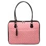 Pink  laptop case Quilted Faux with tassle