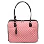 Pink  laptop case Quilted Faux with tassle
