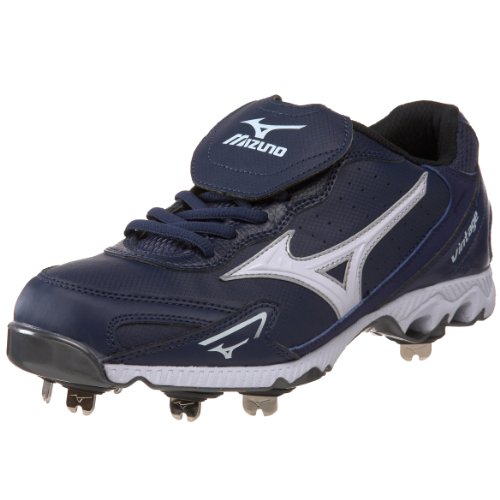 Mizuno Men's 9-Spike Vintage G6 Low Baseball Cleat,Royal/White,10 M US