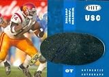 Winston Justice Autographed/Hand Signed football card (USC) 2006 SAGE HIT Rookie #A37