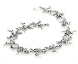Sterling Silver 7" Fairy Faery Link Bracelet Jewelry